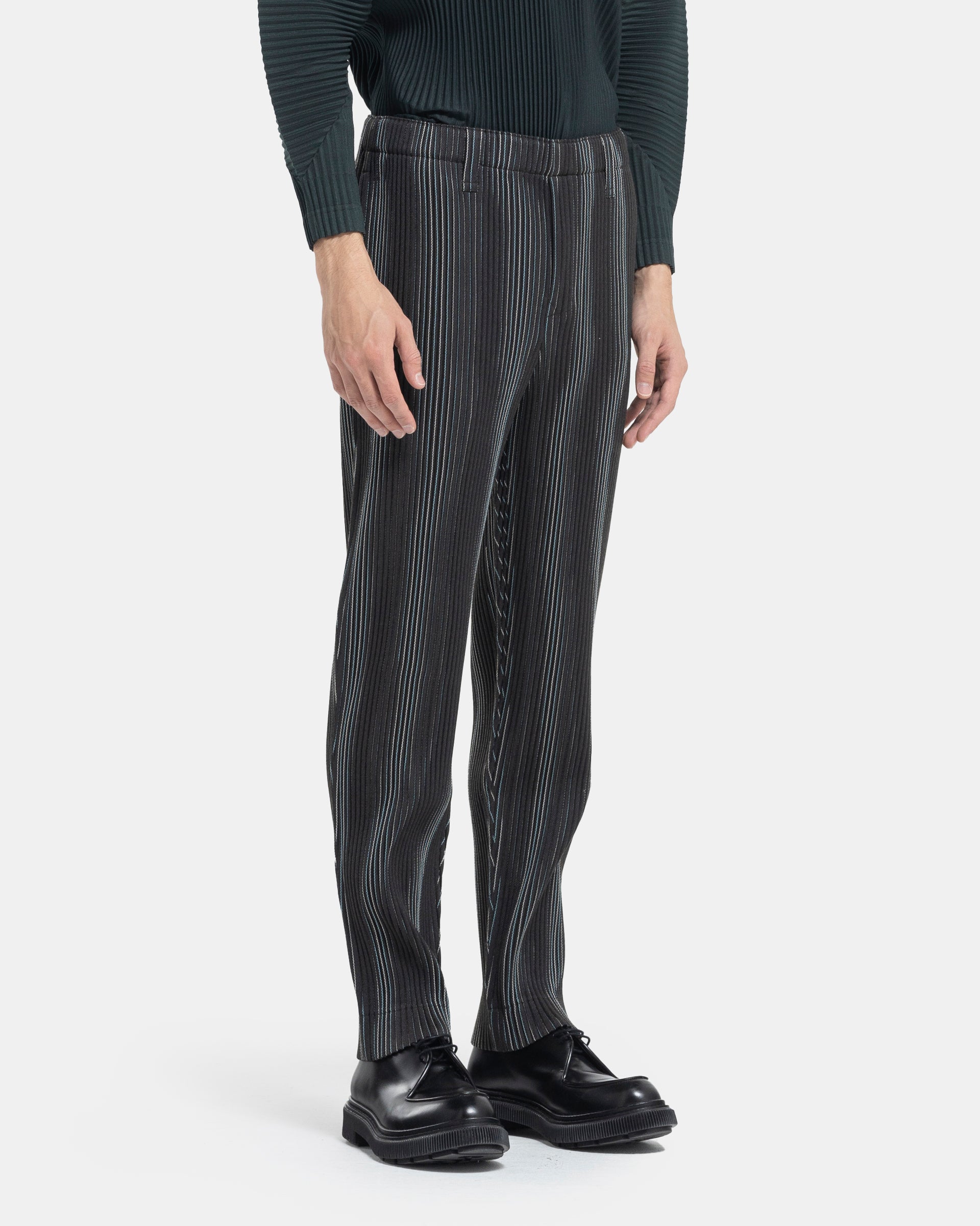 Shop Homme Plissé Issey Miyake Basics Pleated Knit Pants | Saks Fifth Avenue